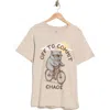 Goodie Two Sleeves Commit Chaos Graphic Tee In Neutral