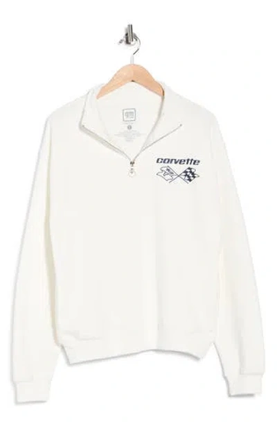 Goodie Two Sleeves Dodge Viper Zip Sweatshirt In White