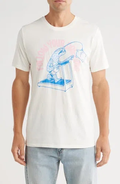 Goodie Two Sleeves Follow Your Dreams Graphic T-shirt In White