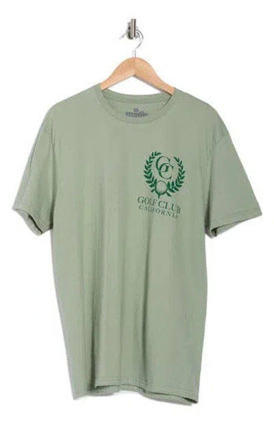 Goodie Two Sleeves Golf Club Cotton Graphic T-shirt In Sage