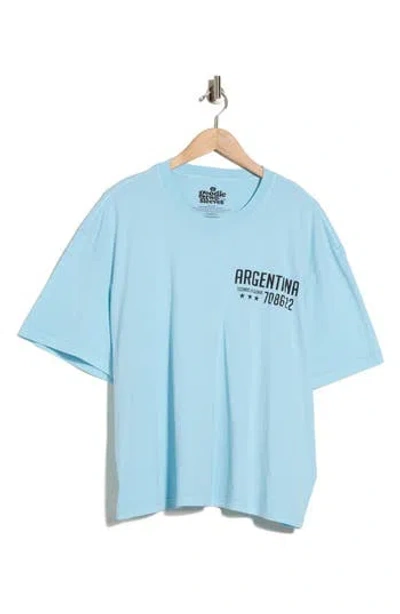 Goodie Two Sleeves Goodie Argetina Futbol Tee In Blue
