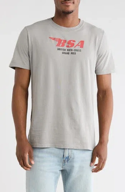 Goodie Two Sleeves Grand Prix Cotton Graphic T-shirt In Gray