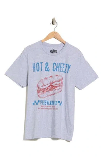 Goodie Two Sleeves Hot & Cheesy Graphic T-shirt In Gray