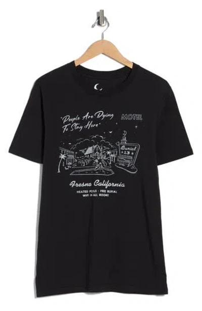 Goodie Two Sleeves Hotel Burial T-shirt In Black