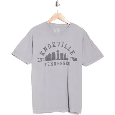 Goodie Two Sleeves Knoxville City Short Sleeve T-shirt In Gray