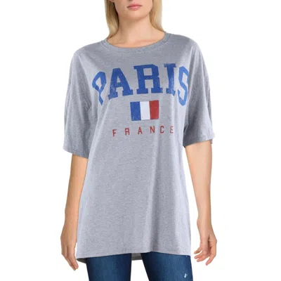 Goodie Two Sleeves Paris Womens Graphic Crewneck Graphic T-shirt