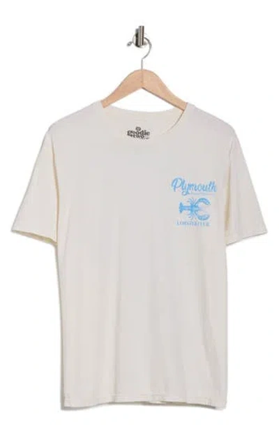 Goodie Two Sleeves Plymouth Lobster Club Graphic T-shirt In White