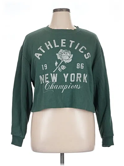 Pre-owned Goodie Two Sleeves Sweatshirt In Green