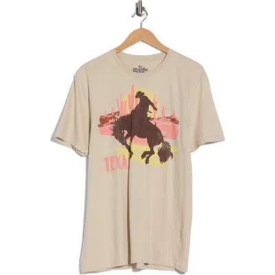 Goodie Two Sleeves Texas Cotton Graphic T-shirt In Brown