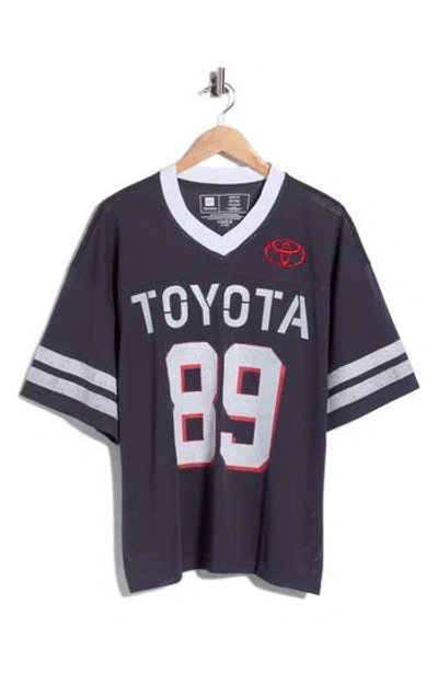 Goodie Two Sleeves Toyota Stencil Font 13 Jersey Tee In Gray