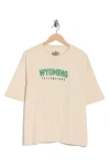 Goodie Two Sleeves Wyoming Graphic T-shirt In Brown