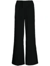 Goodious Elasticated Palazzo Pants In Black