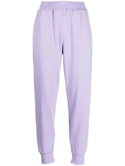 Goodious Slit-cut Sweatpants In Violett