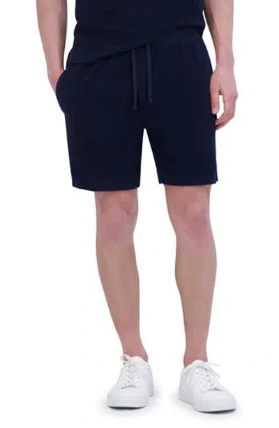 Goodlife Cotton Terry Cloth Shorts In Midnight
