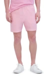 Goodlife Essential Slim Fit Linen & Cotton Shorts In Candy Pink