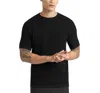Goodlife Mini Waffle Knit Crew In Black