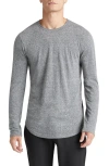 GOODLIFE GOODLIFE SCALLOP CREWNECK LONG SLEEVE T-SHIRT