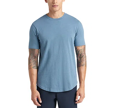 Goodlife Slub Scallop Crew In Coronet Blue