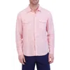 Goodlife Snap Front Shirt In Candy Pink