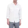 Goodlife Snap Front Shirt In White