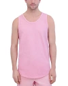 Goodlife Sun Faded Slub Scallop Tank In Pink