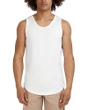 Goodlife Sunfaded Slub Scallop Tank Top In White