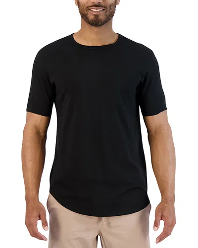 Goodlife Supima Scallop Short Sleeve Crewneck Tee In Black