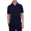 Goodlife Terry Cloth Polo In Midnight