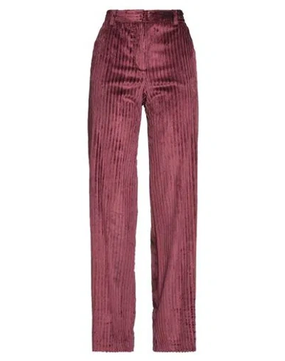 Goodmatch Woman Pants Burgundy Size 4 Viscose, Cotton, Elastane In Red
