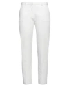 Goodmatch Woman Pants White Size 8 Polyester, Viscose, Elastane In White