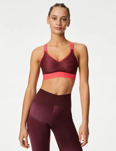 Goodmove Freedom To Move Ultimate Support Sports Bra A-e In Red