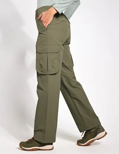 Goodmove Stormwear Cargo Wide Leg Trousers In Green