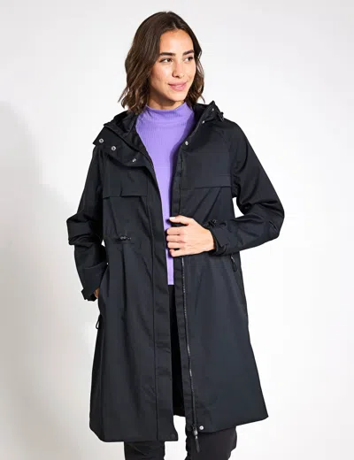 Goodmove Stormwear Ultra Waterproof Hooded Parka In Black