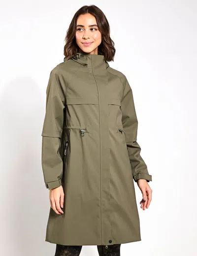 Goodmove Stormwear Ultra Waterproof Hooded Parka In Green