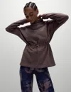 Goodmove Women's Cotton Rich Brushed Funnel Neck Sweatshirt