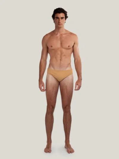 Goodpark Dune Modern Cut Classic Stretch Swim Brief In Brown