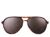 Goodr Amelia Earhart Ghosted Me Aviator Sunglasses In Brown