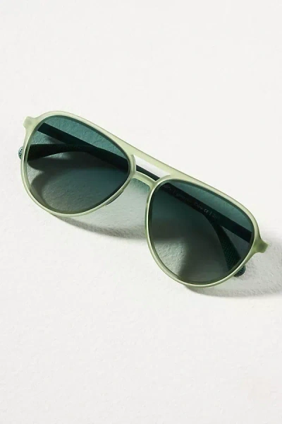 Goodr Amelia Earhart Ghosted Me Polarized Aviator Sunglasses In Green
