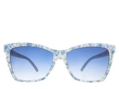 Goodr Partial To Porcelain Polarized Sunglasses In Blue