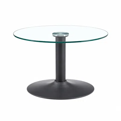 Goodsilo 27.5 Inch Diameter Round Coffee Table With 17.7 Inch Overall Height