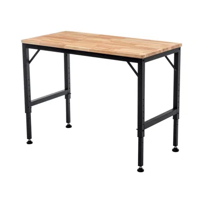 Goodsilo Adjustable Heavy-duty Garage Workbench Station Table In Black