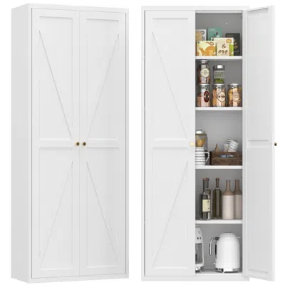 Goodsilo Adjustable Shelf Double Door Storage Cabinet