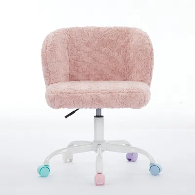 Goodsilo Adjustable Swivel Office Desk Chair In Pink