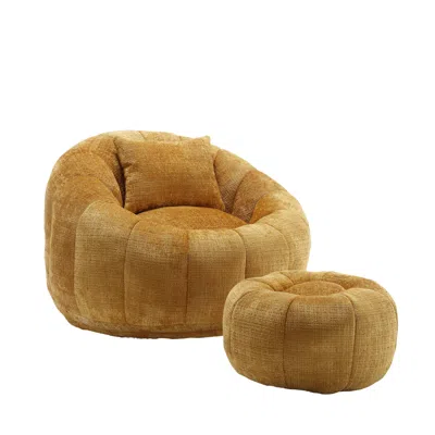 Goodsilo Cloud Comfort Modern Round Bean Bag Sofa Chair