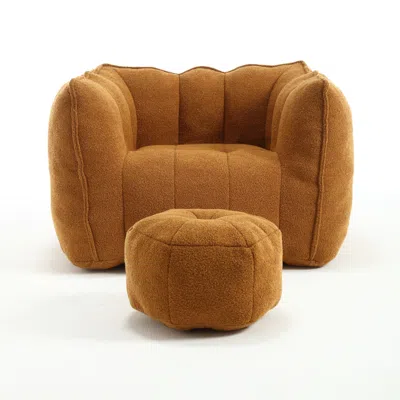 Goodsilo Comfortable Square Bean Bag Chair In Brown