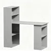 Goodsilo Compact Computer Desk And Writing Table Workstation In Gray