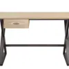 Goodsilo Danton Rectangular Writing Desk With Storage In Brown