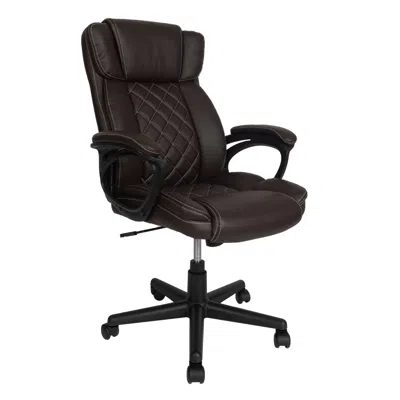 Goodsilo Ergonomic Executive Office Chair High Back In Brown