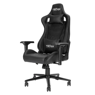 Goodsilo Ergonomic High Back Racer Style Gaming Chair In Black