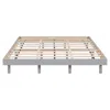 Goodsilo Floating Queen Platform Bed Frame For Modern Home Use